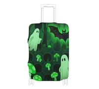 KLL Horrors ghosts Mushroom Forestland Elastic covers for luggage Scratch-Resistant Fit elastic suitcase covers suitcase protector Fit 18-32 Inch Luggage, horrors ghosts mushroom Forestland, M 22-24