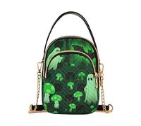 KLL Horrors ghosts Mushroom Forestland trendy crossbody leather with multi pockets handbags for running