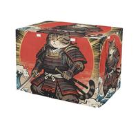 KLL Japanese Ocean Sea Waves Samurai cat Dog Cage Covers Pet Wire Cage Cover with Roller Shades 30 Inch