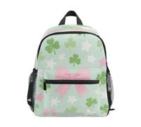 KLL kids backpack chest strap Green Clover, Green Clover, S, Fashion | leash bookbags,with name tag, for child