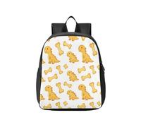 KLL kids backpack holder Orange Dino & Bone Pattern
