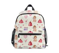 KLL kids day backpack chest clip Valentine's Cupid & Hearts Print, Valentine's Cupid & Hearts Print, S, Fashion