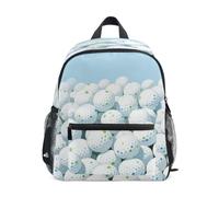 KLL kids toddler backpack boys White Golf Ball, White Golf Ball, M, Fashion | chest strap bookbag,with name tag, for boys bookbags for kids 6-8