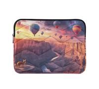 KLL Laptop Sleeve Case Cool Computer Case 13 Inch 14 Inch Sundown Serenade Canyon and Balloon Reverie Computer Briefcase