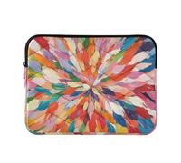 KLL Laptop Sleeve Case Cute Laptop Storage Bag 13 Inch 14 Inch Radiant Explosion of Color Artwork Computer Carrying Bag