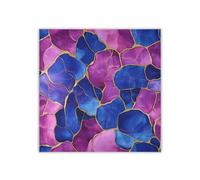 KLL Marble Royal Blue Hot Pink silk scarf shawls and wraps elegantes lightweight scarf for women for evening bufandas para mujer