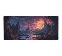 KLL Mystery Place wearable large gaming Mouse Pad for rest multifunctional Mouse Mats for computer 31.5 x 11.8in