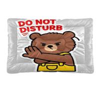 KLL Not Solicting Cartoon Cute Bear Washable Pet Sleeping Mat Soft Comfortable Anti-Slip Bottom Pet Bed for Large Jumbo Medium Small Dogs 24" x 18"