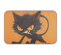 KLL Orange Angry Cat Summer Cooling Products Self Cooling Outdoor Dog mat for Cat's Dogs Outside Non Slip Manta Fria para Perros M