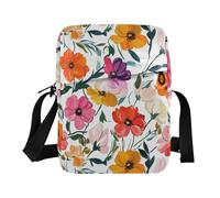 KLL Painting Colored Cosmos messenger bag cute Vegan Leather over the shoulder bags for men Shopping Shoulder Handbag For Travel
