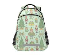 KLL Pastel Nutcracker Rat King Christmas Decor kids backpack cute with chest strap bookbag for 2nd grade school boys girls mochilas escolares para adolescentes