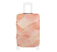 KLL Pastel Orange Waves Elastic luggage covers for suitcases Anti Scratch cover for suitcase suitcase protector Fit 18-32 Inch Luggage, pastel orange waves, XL 29-32 in