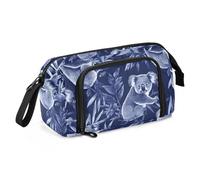 KLL Pencil Bag Large Capacity Large Pencil Case with Zipper Pencil Case For Kids for Preppy High School Supplies Art Koala Royal Blue
