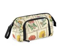 KLL Pencil Bags Large Capacity Tarot Floral Pattern | Artist Pencil Case,with Zipper ,for Girls School Must Haves