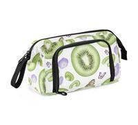 KLL Pencil Box Large Capacity Cute School Supply Portable Pencil Case For Adults for Girls Travel Fresh Kiwi Fruit White