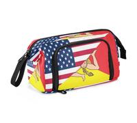 KLL Pencil Box Large Capacity Flag Of The United States Sicilian