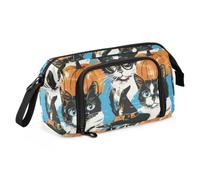 KLL Pencil Box Large Capacity Halloween Cute Cat Witches | Pen Case Organizer,Portable ,for Teen Boys Kindergarten