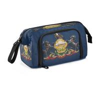 KLL Pencil Box Large Capacity Oil Painting Flag Pennsylvania