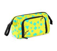 KLL Pencil Case Large Capacity 80s Memphis Abstract Pattern