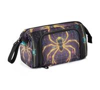 KLL Pencil Case Large Capacity Box Organizer Multifunctional Pen Case Cosmetic Makeup for Teen Girls Elementary Spider Tarot