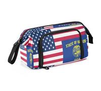 KLL Pencil Case Large Capacity Flag Of The United States Oregon