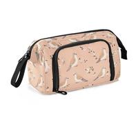 KLL Pencil Case Organizer Large Capacity School Pencil Cases with Slot Pencil Cases For School for Kids High School Supplies Cartoon Mourning Dove Birds Peach