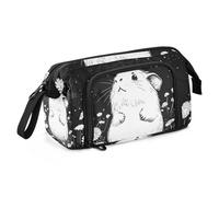 KLL Pencil Cases Large Capacity Cute School Supply with Zipper Stand Up Pencil Case for Teen Girls Elementary Beauty Guinea Pig