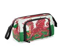 KLL Pencil Cases Large Capacity Oil Painting Flag Wales