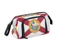 KLL Pencil Pouches Large Capacity Oil Painting Flag Florida