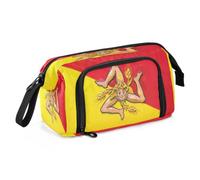 KLL Pencil Pouches Large Capacity Oil Painting Flag Sicilian