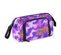 KLL pencil poucheses Large Capacity Compartment Pencil Case Multifunctional Pencil Case For Teen for Nurse Preppy School Supplies Fighters Red Fire Truck Purple