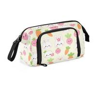 KLL Pencil pouching Large Capacity kawaii-style Cute Rabbits Bunnies | Standing Pencil Case,Multifunctional ,for Boys Middle School