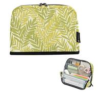 KLL Pencil pouching Large Capacity Pen Cases Big Capacity Organizer Box for Teen Girls School Must Haves Vintage William Morris Green Leaves