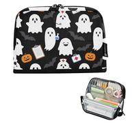 KLL Pencil Storage Case Large Capacity Pen Bag Multi-Purpose Coin pouching for Men Preppy School Funny ghosts Nurses Halloween