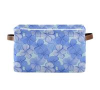 KLL Periwinkle Floral Country Style Cartoon Style storage baskets, and waterproof pantry baskets with sturdy handle organizing cute cute 2 Piecing for cloth cloth baby