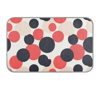 KLL Polka Dot Black Red Summer pet Cooling mat for Cats Self Cooling cat Bed for Outside for Doggy Indoors Cute Camas frias para Perros M