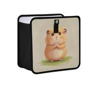KLL Praying Little Hamster Hanging Foldable Portable Trash can Hanging Garbage Bag for car Trash Bins for Women Men Road Trip Essentials