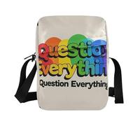 KLL Question Everything messenger bag for men Vegan Leather Crossbody Bags For Women Casual Woman Shoulder Handbags