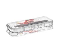 KLL Red Dino Sunglasses monsters Truck Designed Clear Pencil Plastic Box
