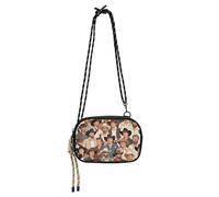 KLL Retro Cartoon Western Cowboy Small Black Crossbody Purse Mens Fashion with Adjustable Strap Mini Shoulder Bag Go shopping