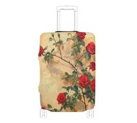 KLL Roses Climbed The Wall Art Elastic carry on luggage protector cover Washable suitcase elastic cover travel essentials Fit 18-32 Inch Luggage, roses climbed the wall art, XL 29-32 in