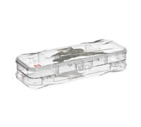 KLL Samurai Cat Graphic Designed Clear Plastic Pencil Box