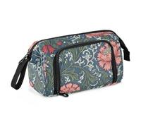 KLL School Pencil Case Large Capacity William Morris Pink Carnation