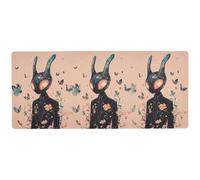 KLL Science Fiction Aliens Peach waterproof Mouse Pads for studio big Mouse Mat for desk gaming 31.5 x 11.8in