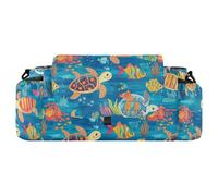 KLL Seamless Sea Turtle Colorful insulated stroller organizer diaper caddy organizer car wallet accesorios para coche de