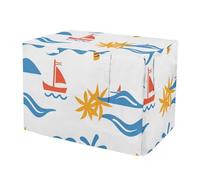 KLL Seaside Yellow Palm Tree Cover for Dog Crate Pet Privacy Cover Dog Crate Protector 48 Inch