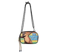 KLL Six Seven Bruh Retro Capybaras Black Crossbody Bag Women Beauty with Adjustable Strap Nylon Small Crossbody Phone Bag For Hiking Traveling