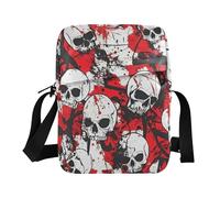 KLL Skull Red Terrible messenger bags Vegan Leather mens crossbody Shopping Shoulder Handbags
