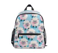 KLL sling backpack for kids boys Cute Cartoon White Sheep, Cute Cartoon White Sheep, M, Fashion