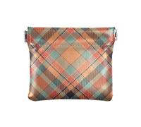 KLL Small Leather Coin Purse Unique Mini Coin Purse Pouches for Mothers Sister, Buffalo Plaid Colorful, Buffalo Plaid Colorful, 4.33"(L) x 3.74"(W) x 0.39"(H), Print
